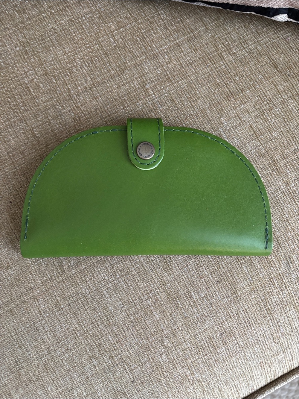 Portland Leather Goods Almost Perfect Quesadilla Wallet - Green Apple.